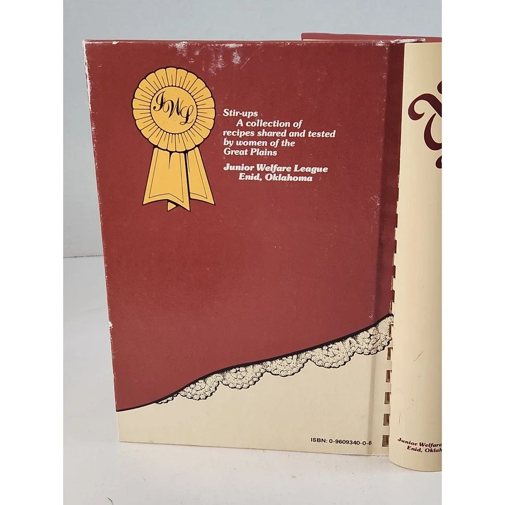 1987 Stir Ups Cookbook Junior Welfare League Enid Oklahoma Spiral Bound